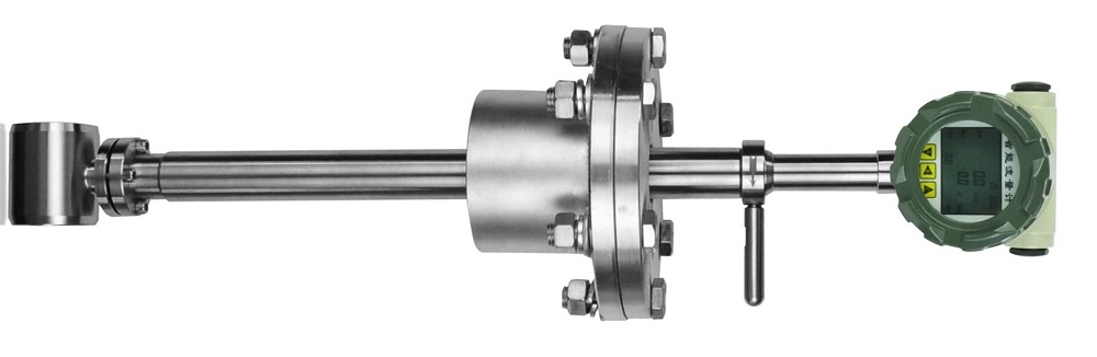insertion vortex flow meter